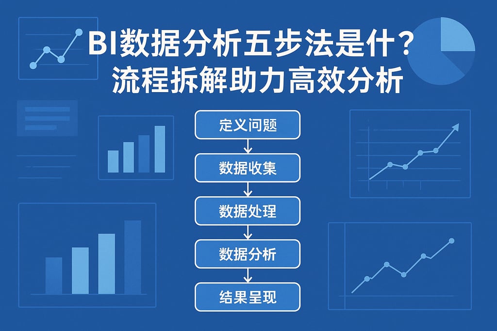 BI数据分析五步法是什么？流程拆解助力高效分析"